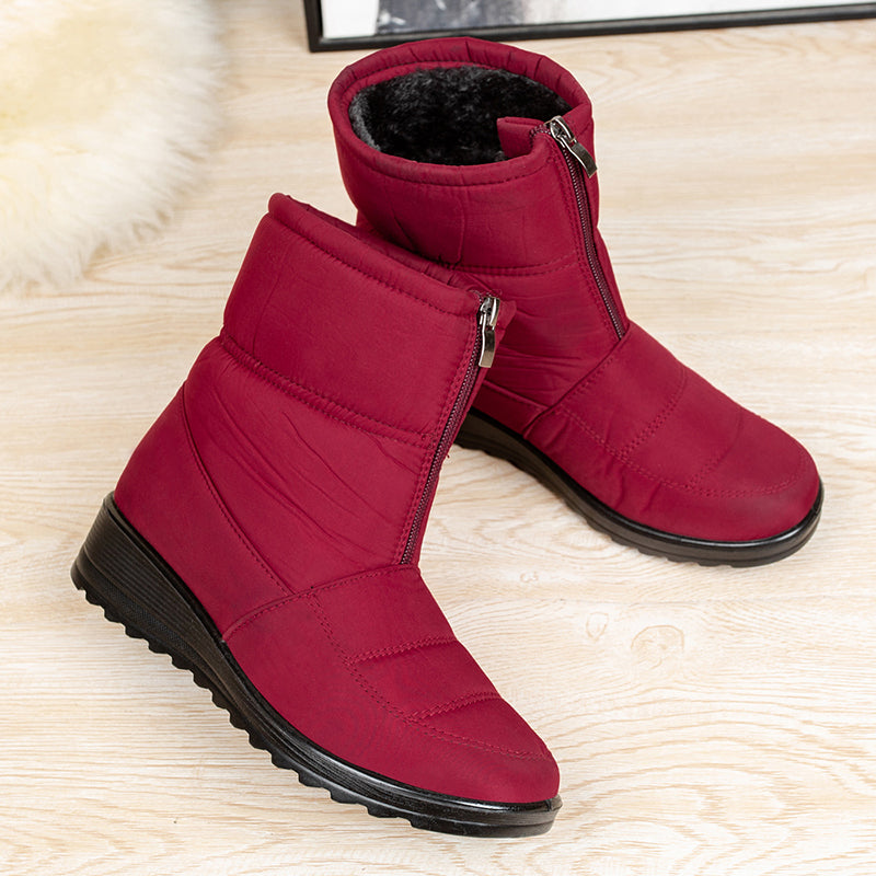 Bota Feminina de Inverno Peluciada Impermeável - HotBear™ (Promoção Pré Inverno)