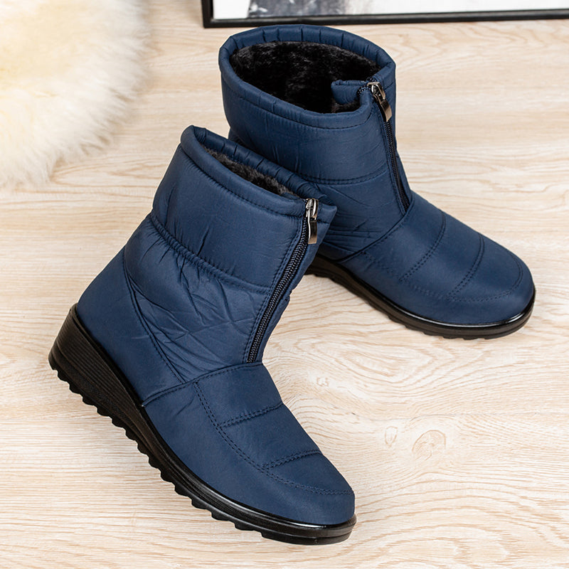 Bota Feminina de Inverno Peluciada Impermeável - HotBear™ (Promoção Pré Inverno)