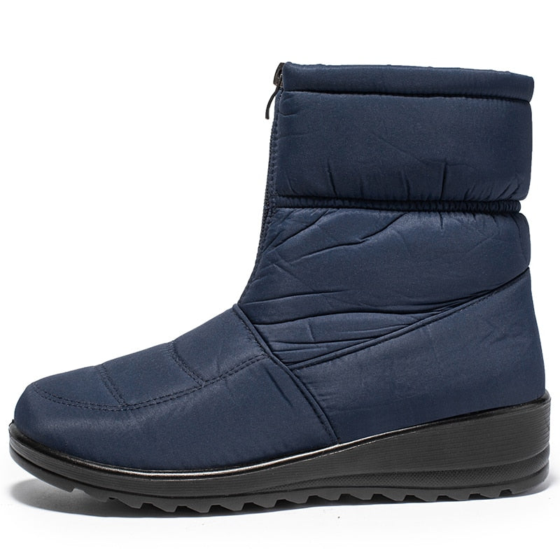 Bota Feminina de Inverno Peluciada Impermeável - HotBear™ (Promoção Pré Inverno)